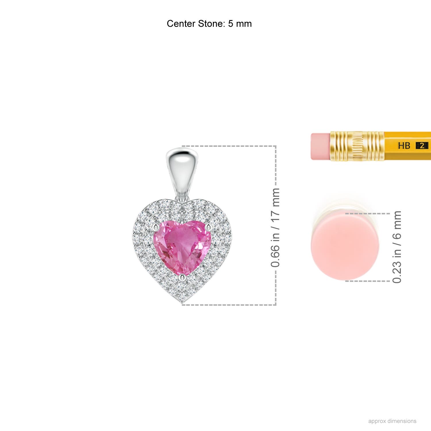 AAA - Pink Sapphire / 0.94 CT / 14 KT White Gold