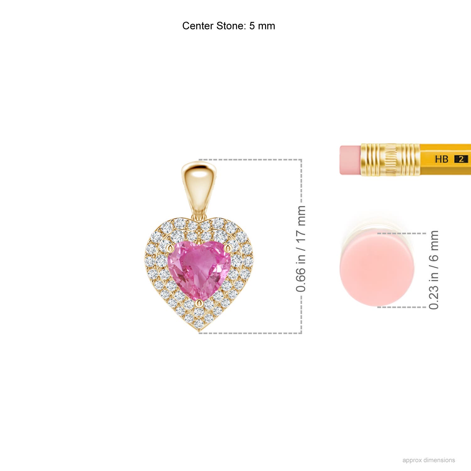 AAA - Pink Sapphire / 0.94 CT / 14 KT Yellow Gold