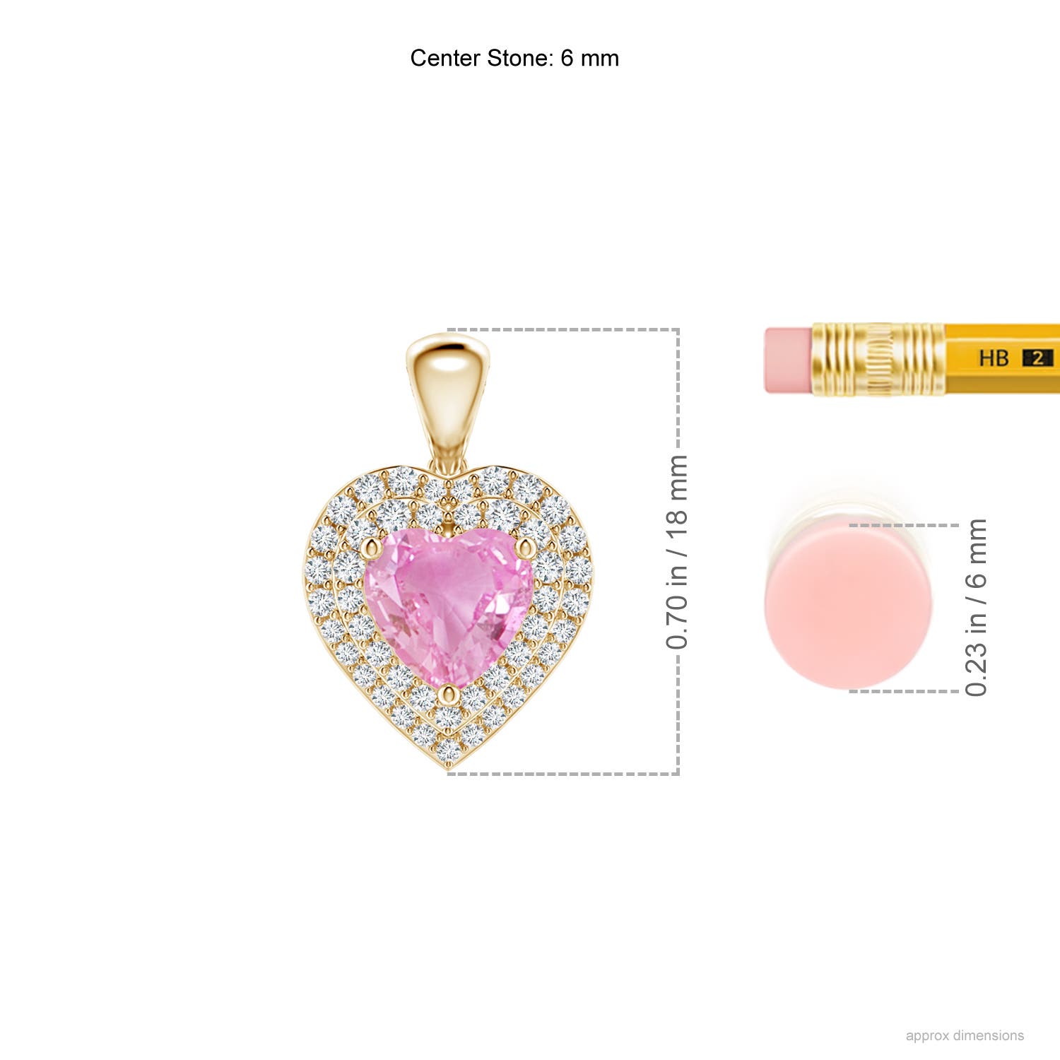 A - Pink Sapphire / 1.25 CT / 14 KT Yellow Gold