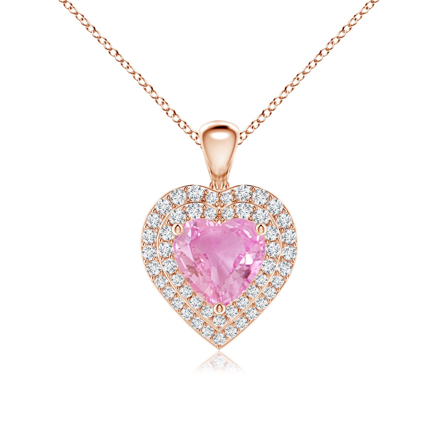 A - Pink Sapphire / 1.93 CT / 14 KT Rose Gold