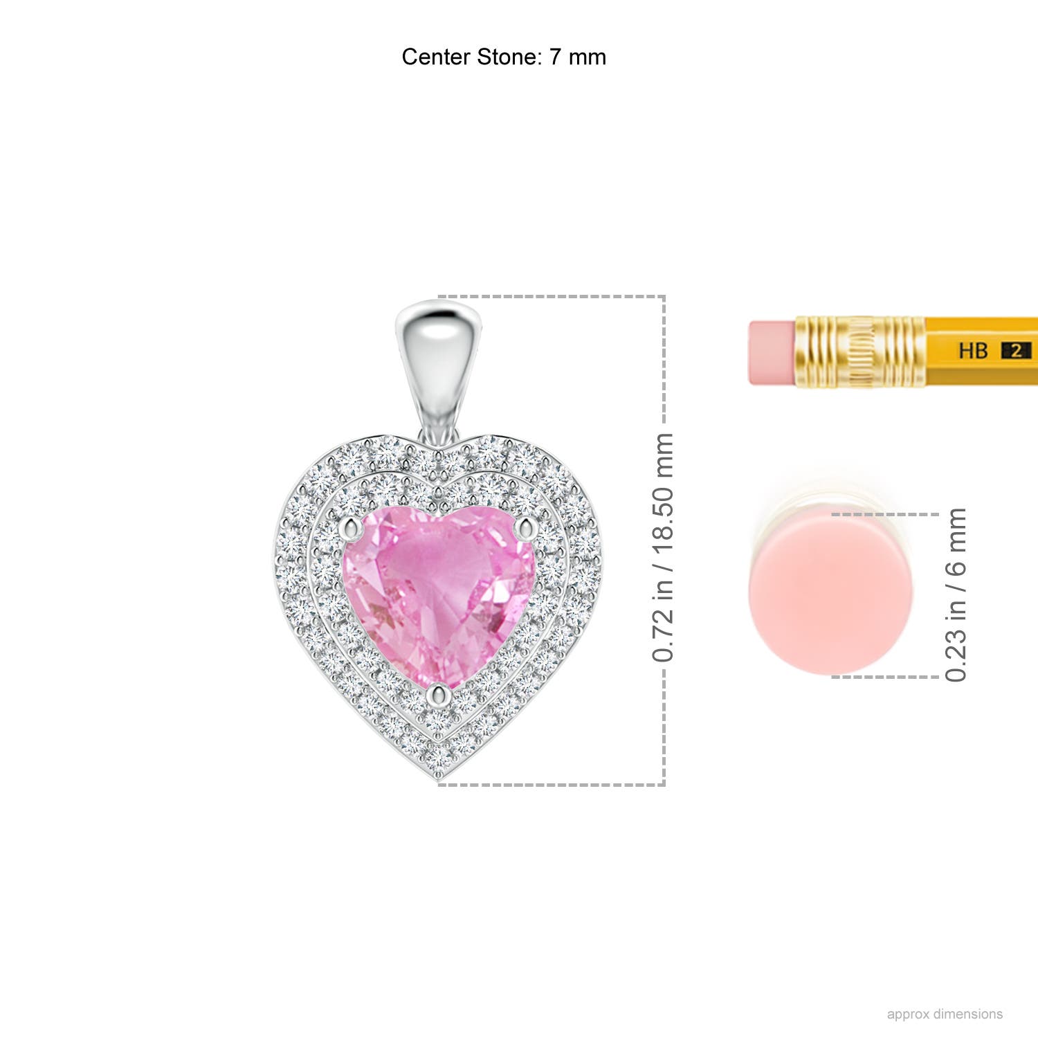 A - Pink Sapphire / 1.93 CT / 14 KT White Gold