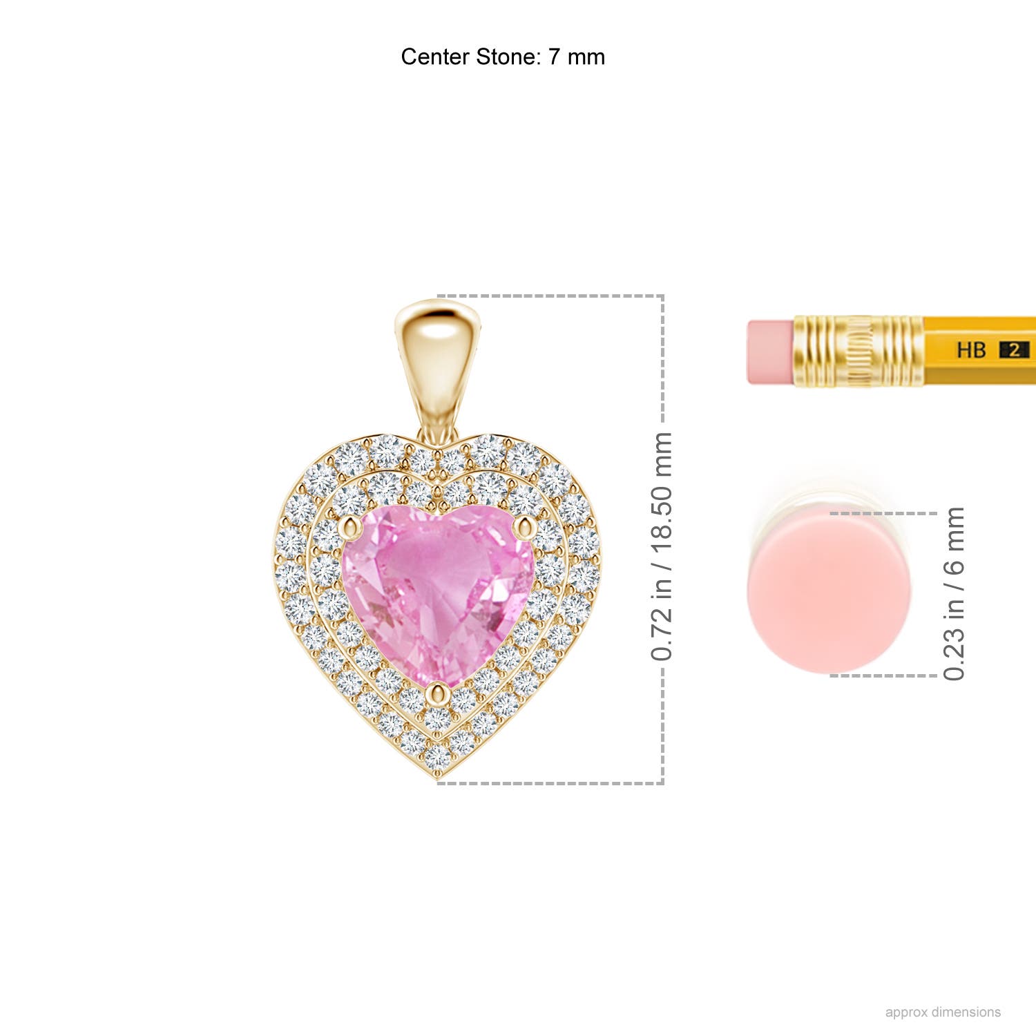 A - Pink Sapphire / 1.93 CT / 14 KT Yellow Gold