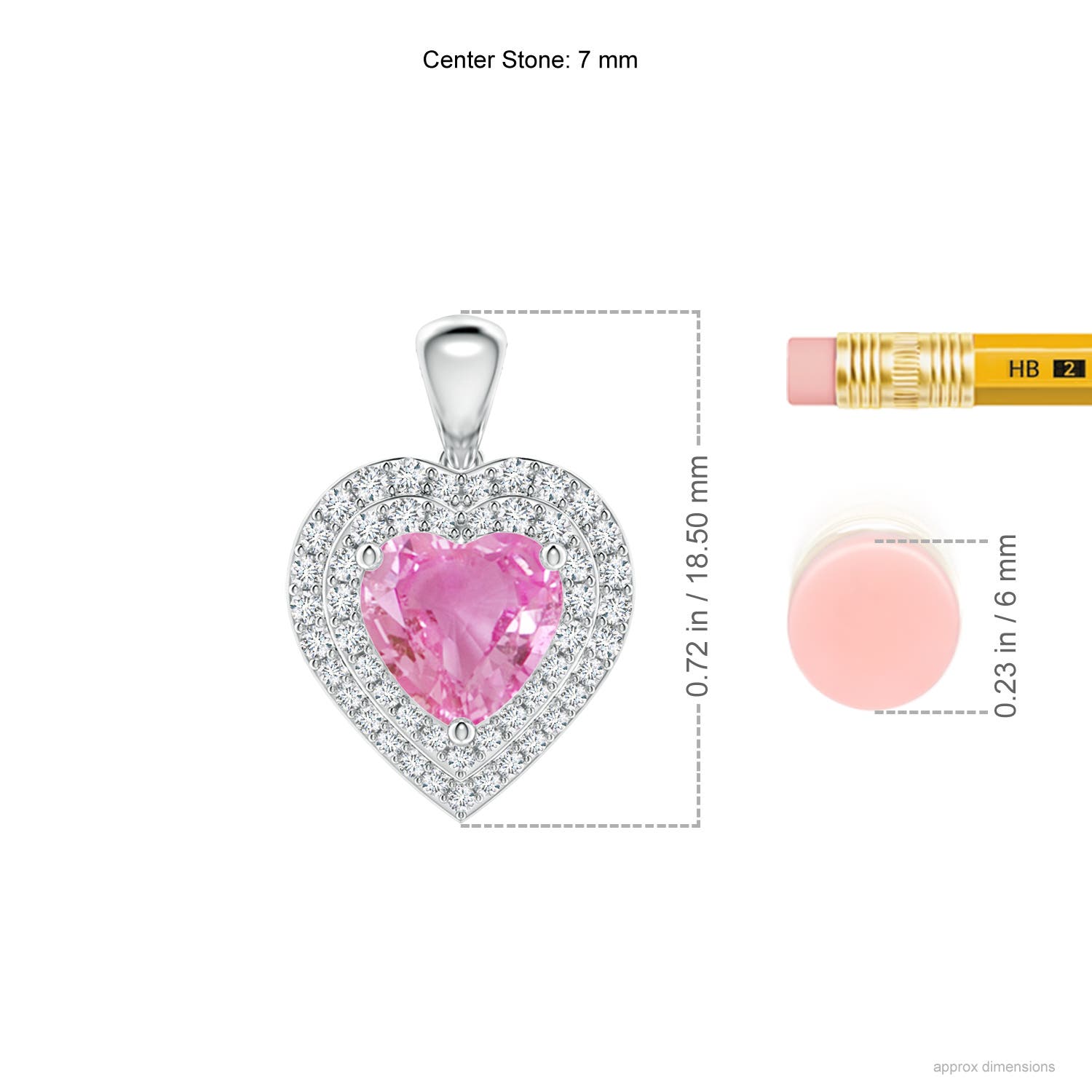 AA - Pink Sapphire / 1.93 CT / 14 KT White Gold