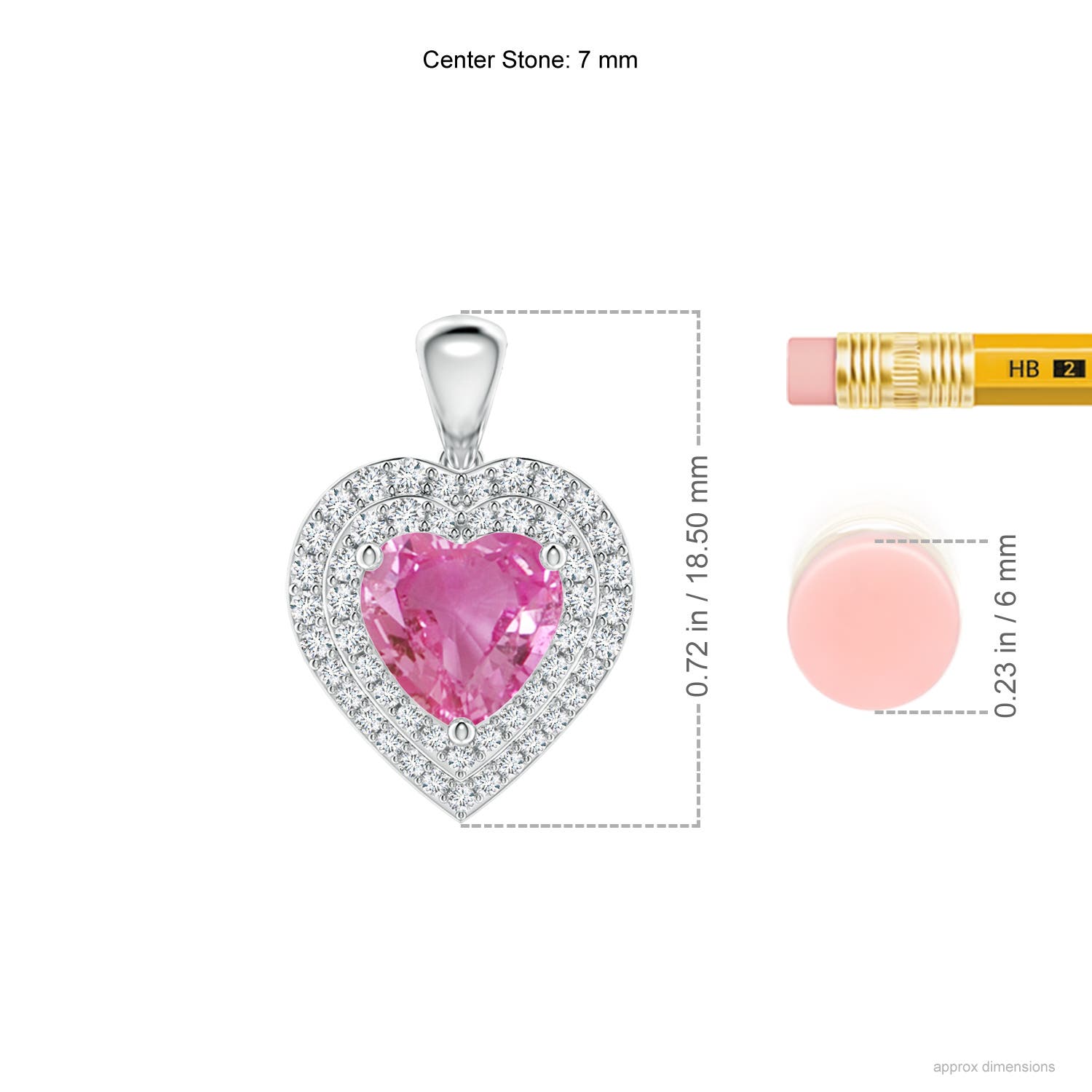 AAA - Pink Sapphire / 1.93 CT / 14 KT White Gold