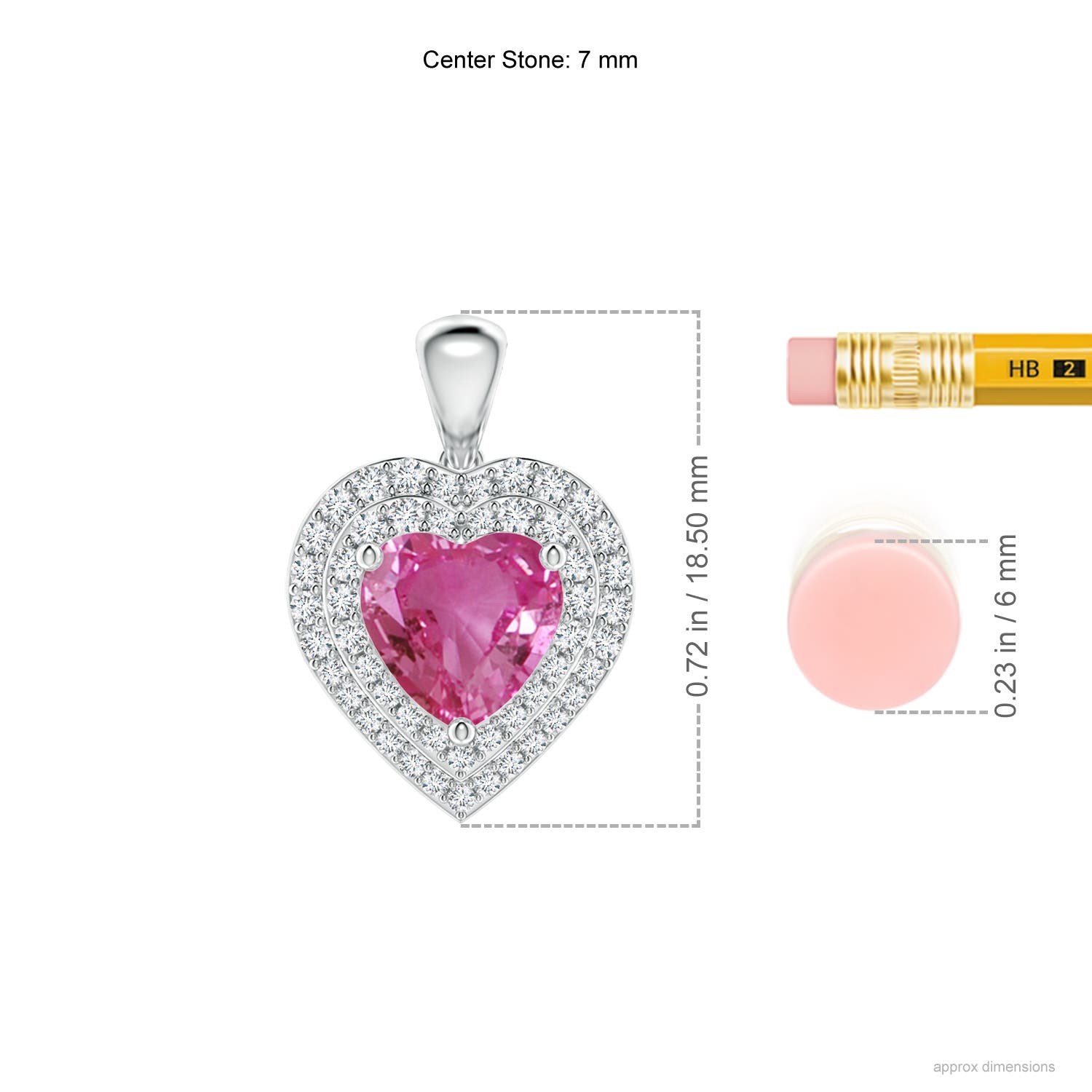 AAAA - Pink Sapphire / 1.93 CT / 14 KT White Gold