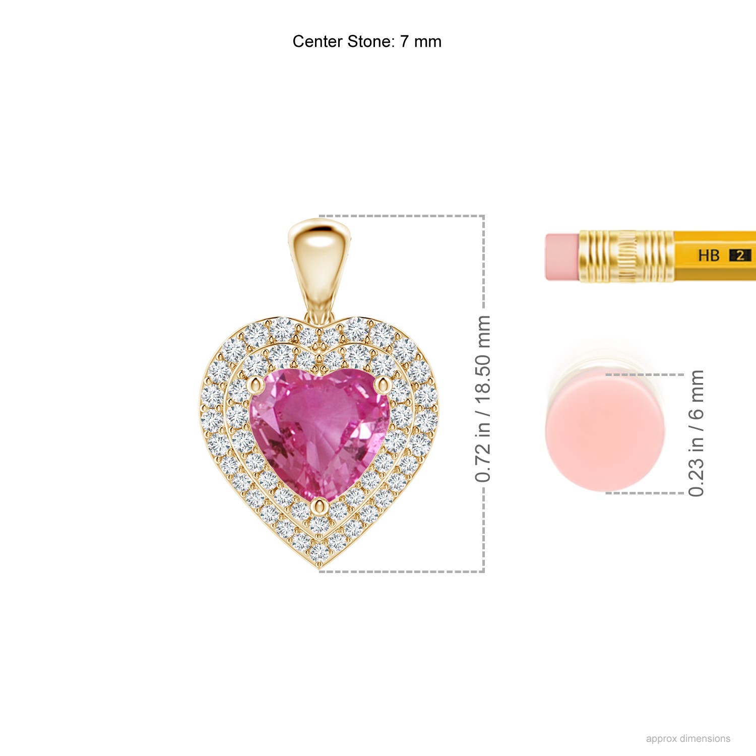 AAAA - Pink Sapphire / 1.93 CT / 14 KT Yellow Gold