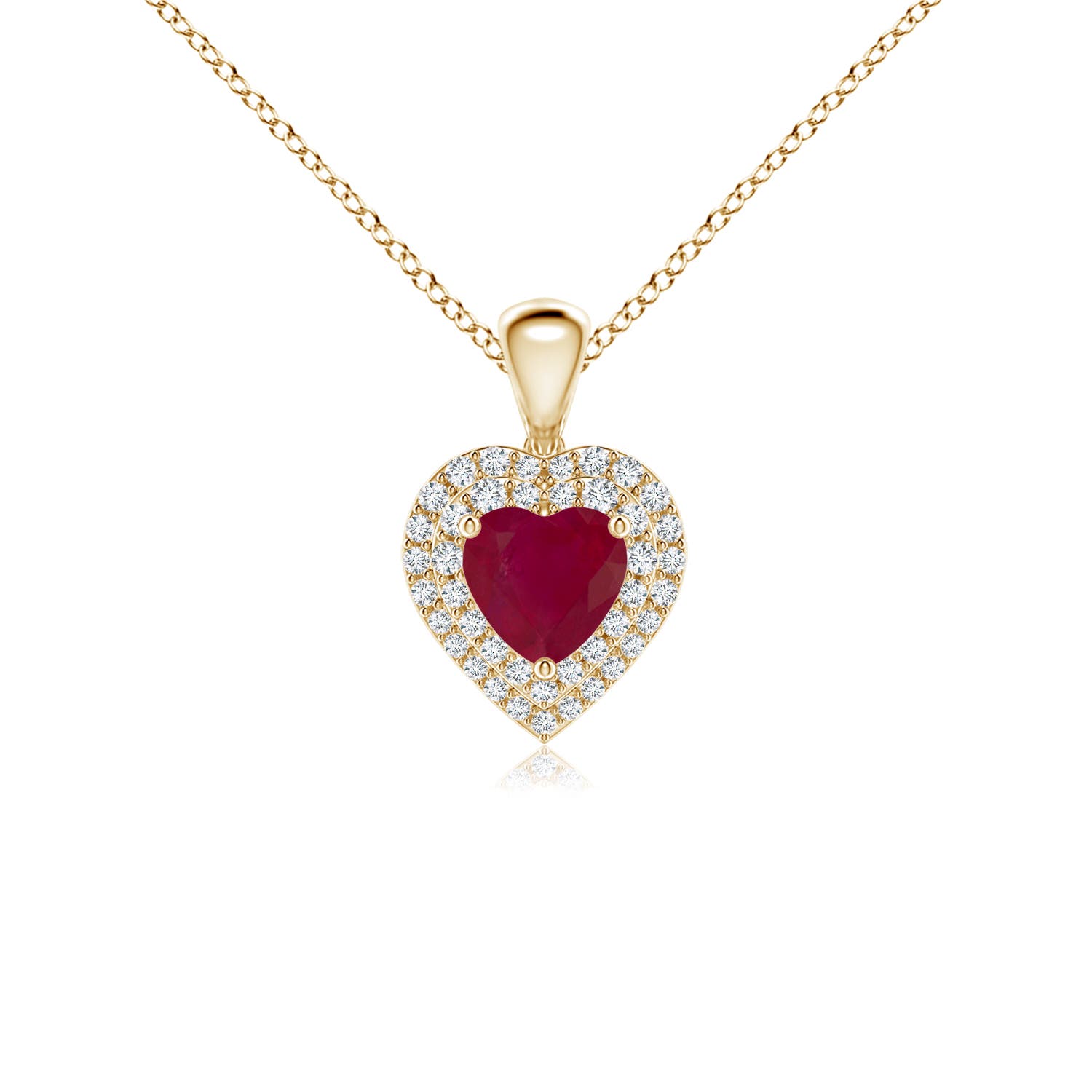 A - Ruby / 0.94 CT / 14 KT Yellow Gold