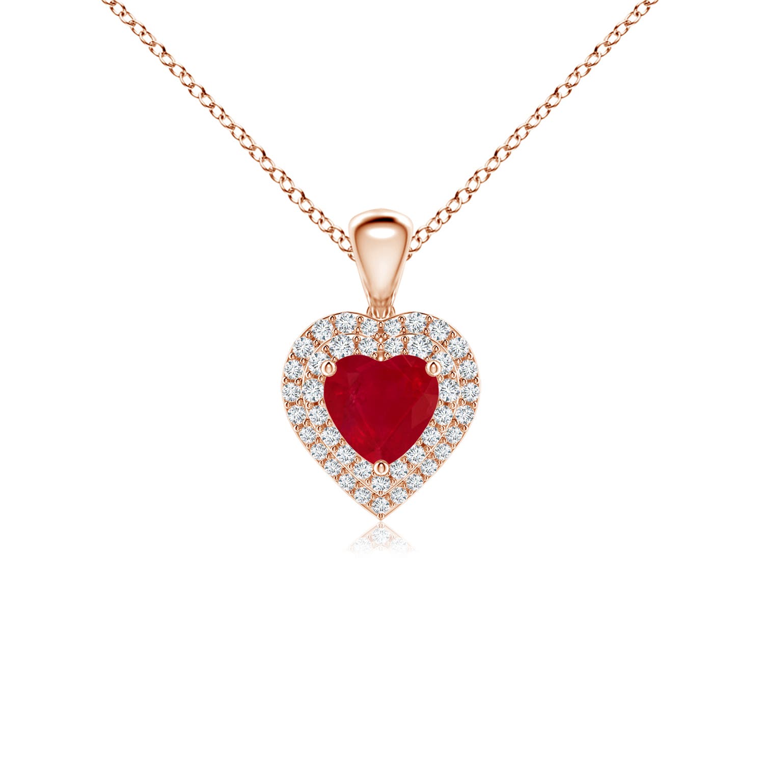 AA - Ruby / 0.94 CT / 14 KT Rose Gold