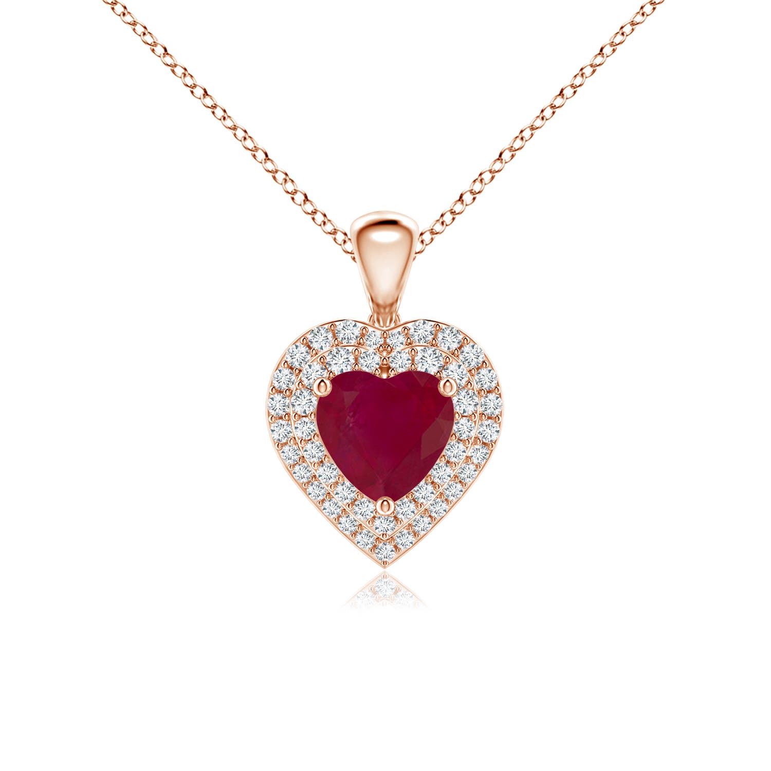 A - Ruby / 1.25 CT / 14 KT Rose Gold