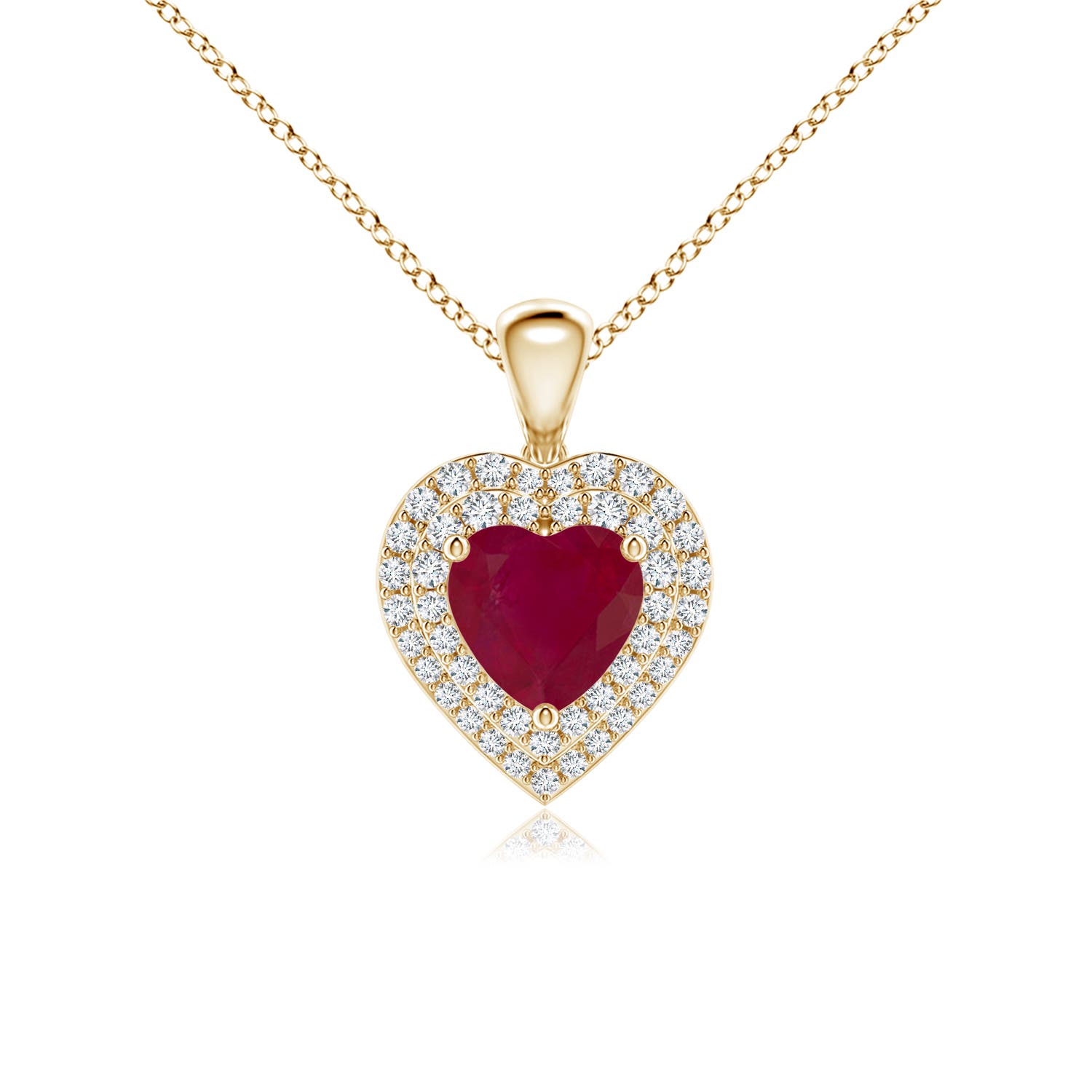 A - Ruby / 1.25 CT / 14 KT Yellow Gold