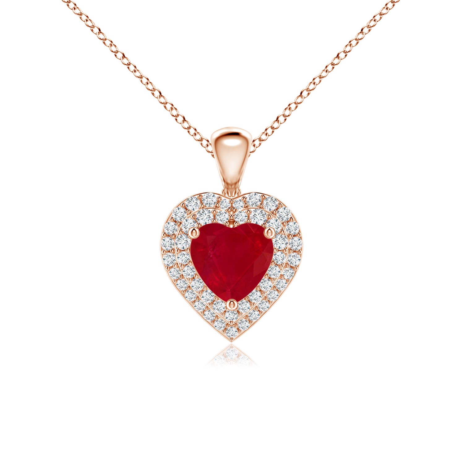 AA - Ruby / 1.25 CT / 14 KT Rose Gold