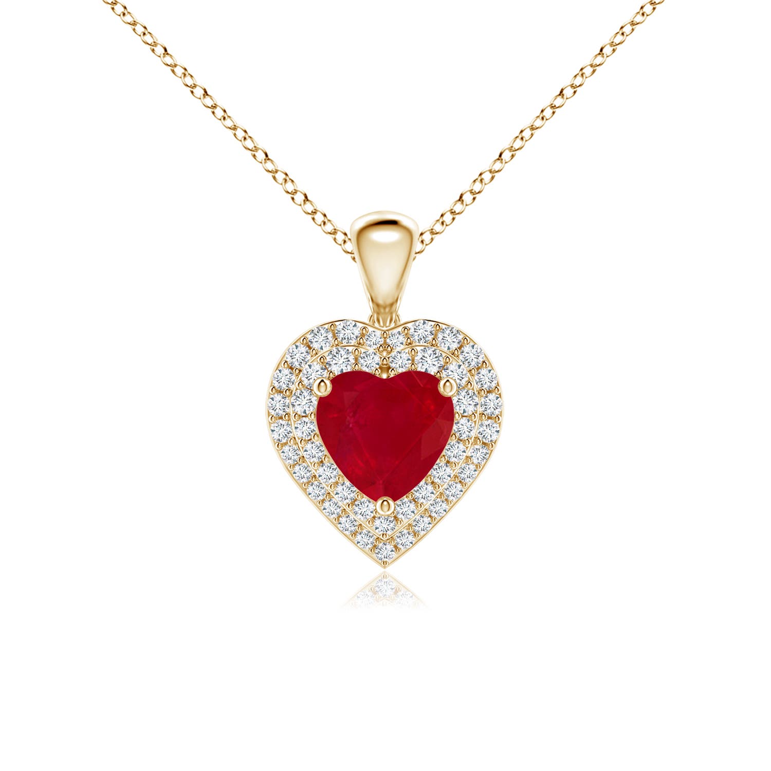 AA - Ruby / 1.25 CT / 14 KT Yellow Gold