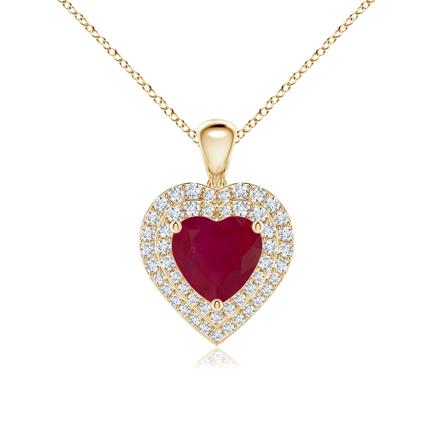 A - Ruby / 2.08 CT / 14 KT Yellow Gold