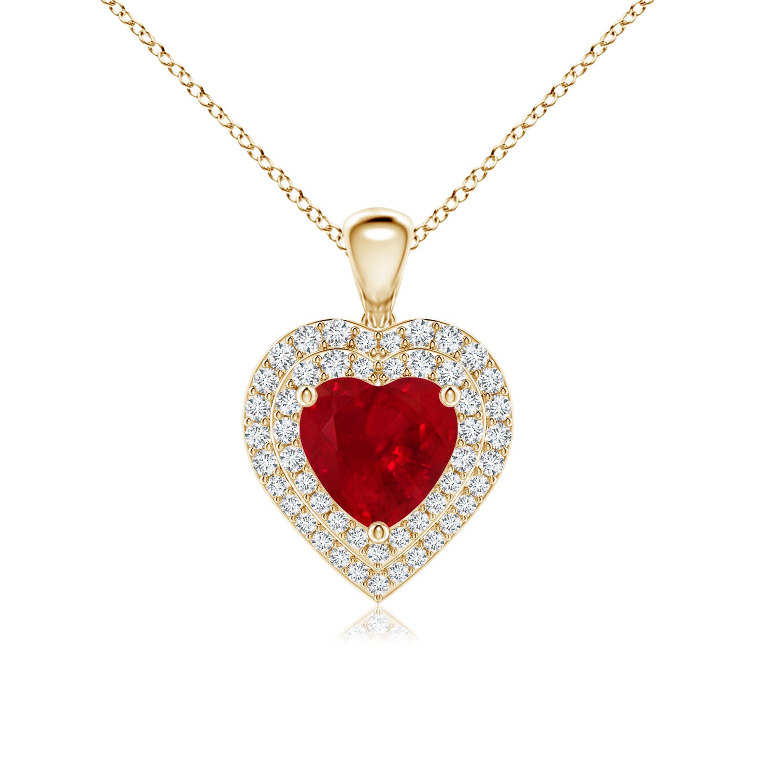 AAA - Ruby / 2.08 CT / 14 KT Yellow Gold