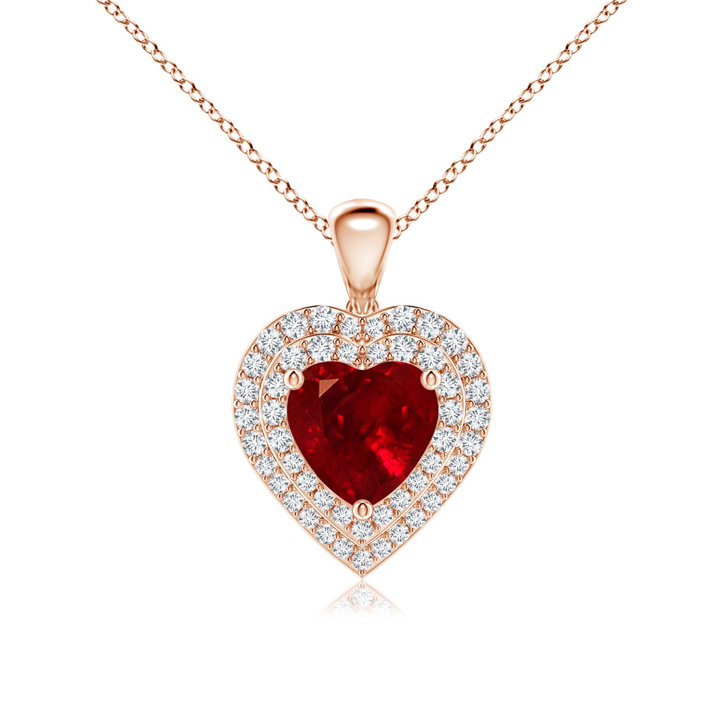 AAAA - Ruby / 2.08 CT / 14 KT Rose Gold