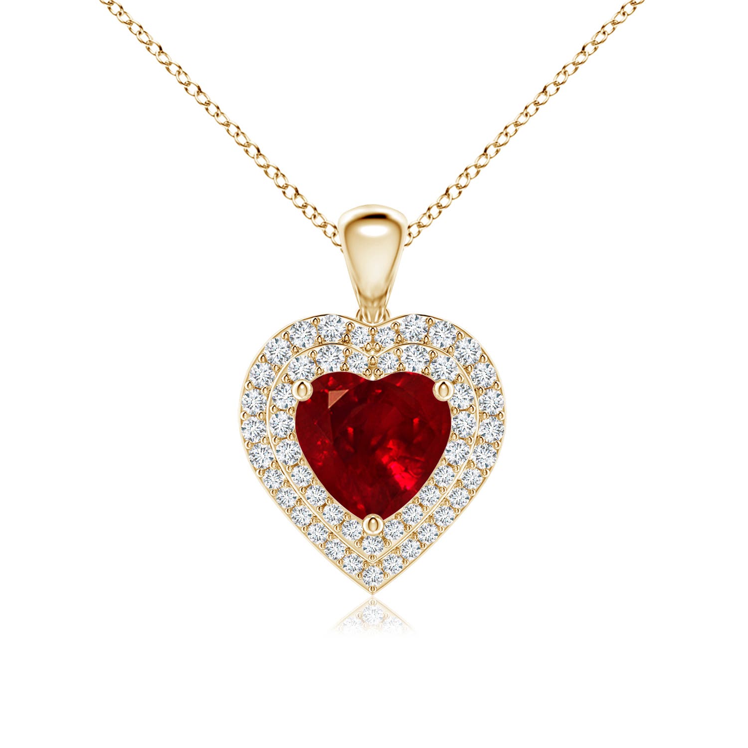 AAAA - Ruby / 2.08 CT / 14 KT Yellow Gold