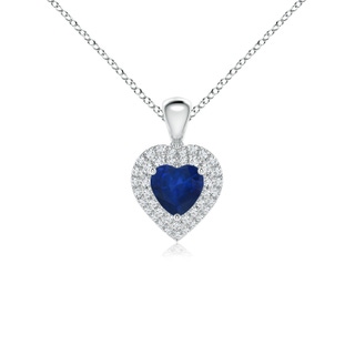 Heart AA Blue Sapphire