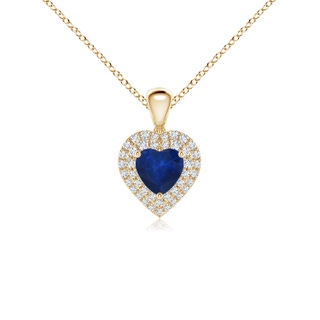 Heart AA Blue Sapphire