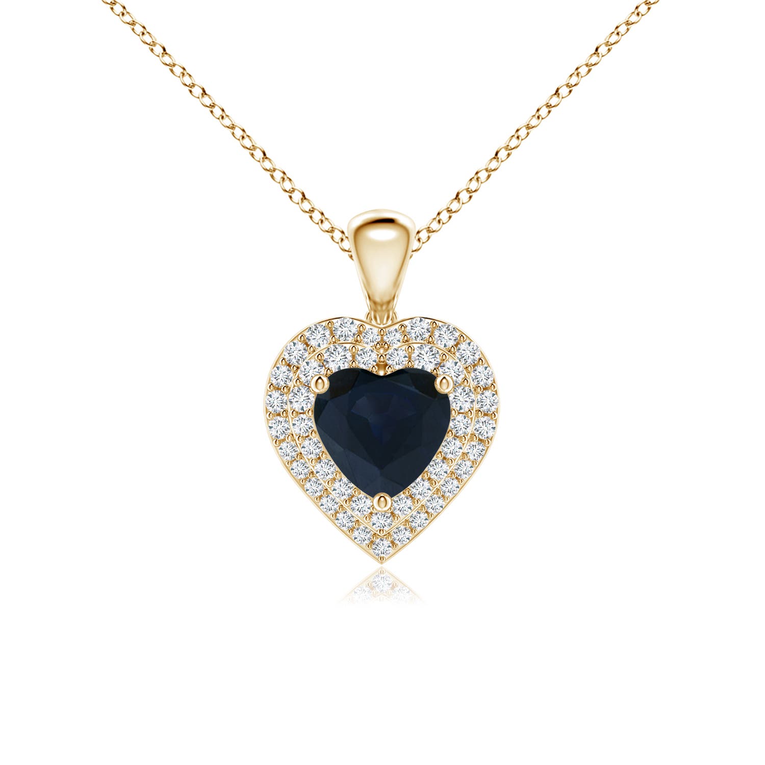 A - Blue Sapphire / 1.3 CT / 14 KT Yellow Gold