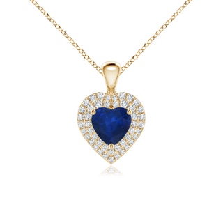 Heart AA Blue Sapphire