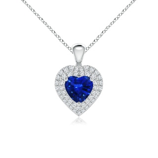 Heart AAAA Blue Sapphire