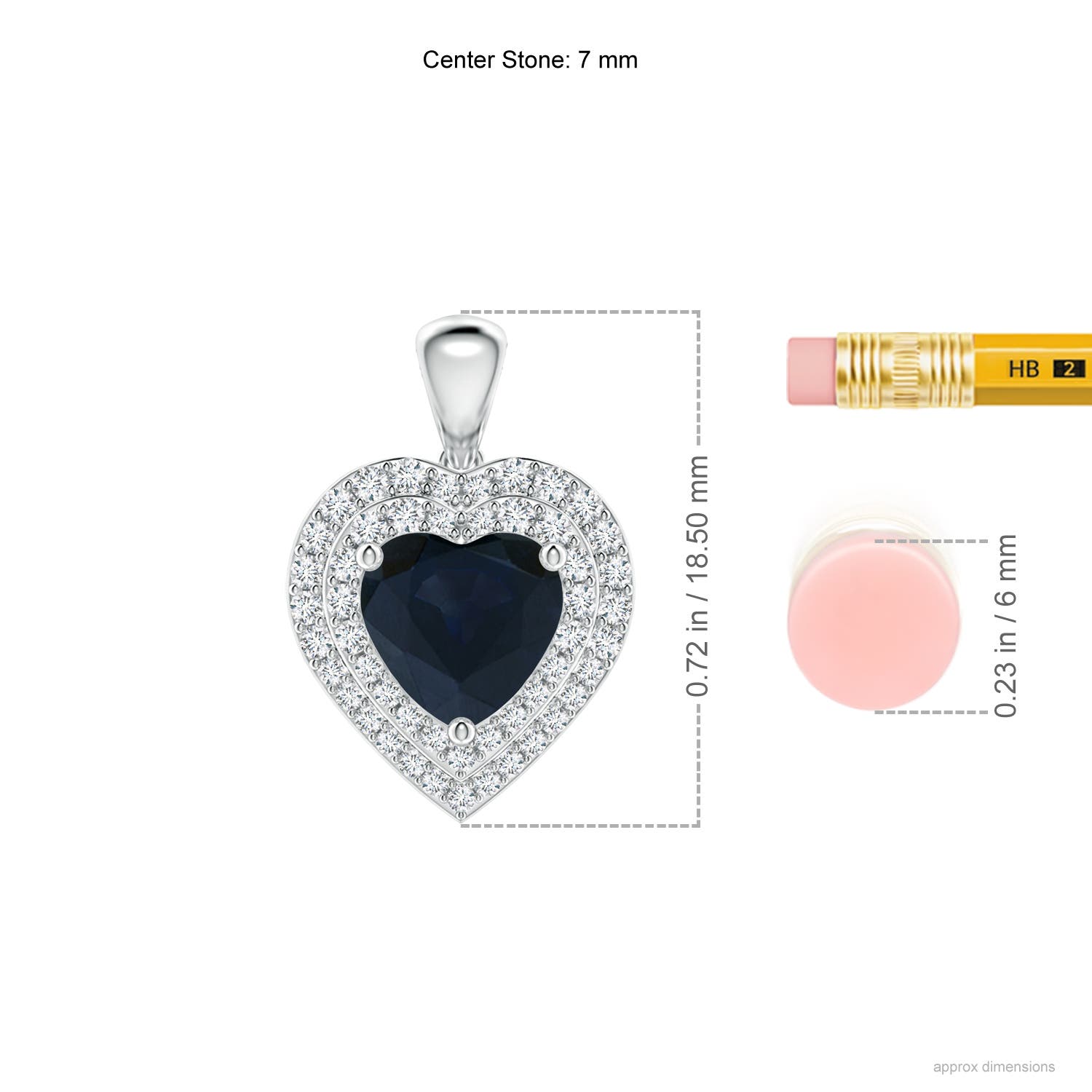 A - Blue Sapphire / 1.58 CT / 14 KT White Gold