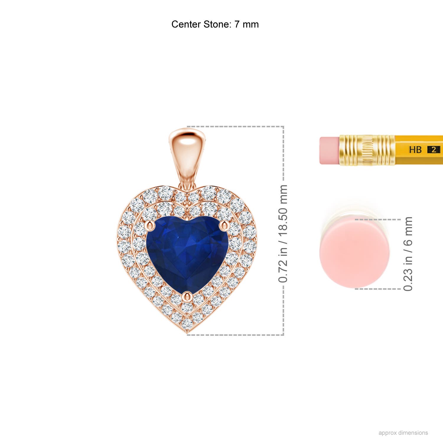 AA - Blue Sapphire / 1.58 CT / 14 KT Rose Gold