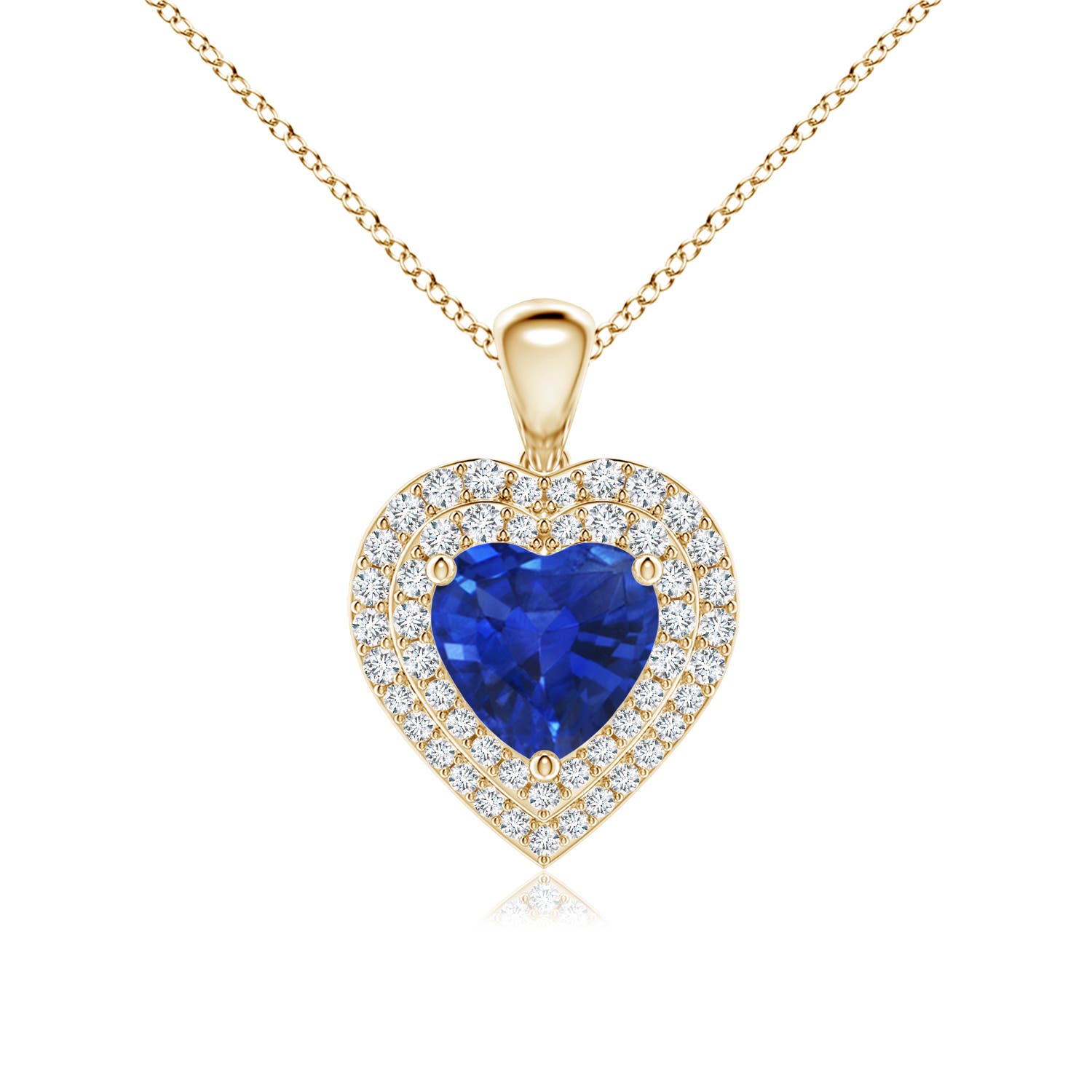 AAA - Blue Sapphire / 1.58 CT / 14 KT Yellow Gold