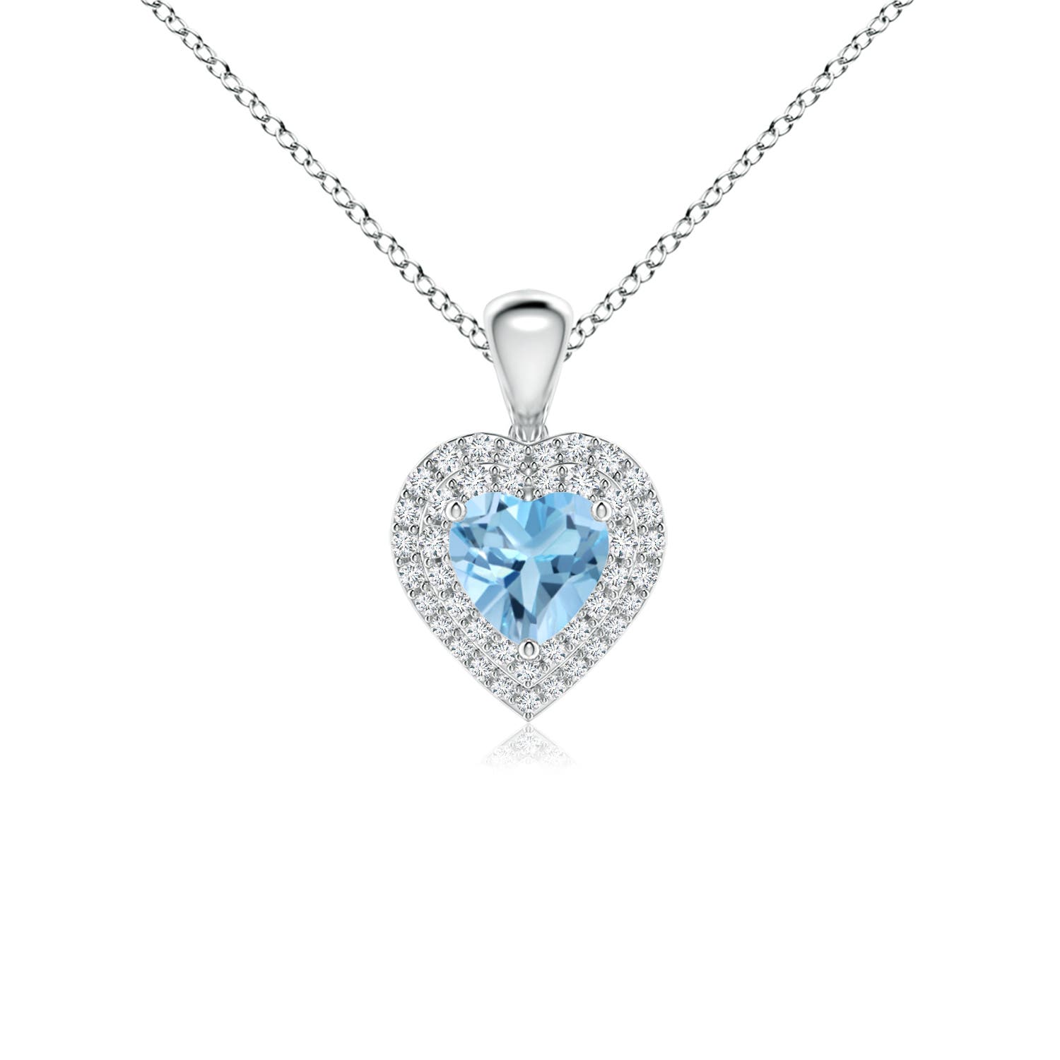 A - Swiss Blue Topaz / 0.99 CT / 14 KT White Gold