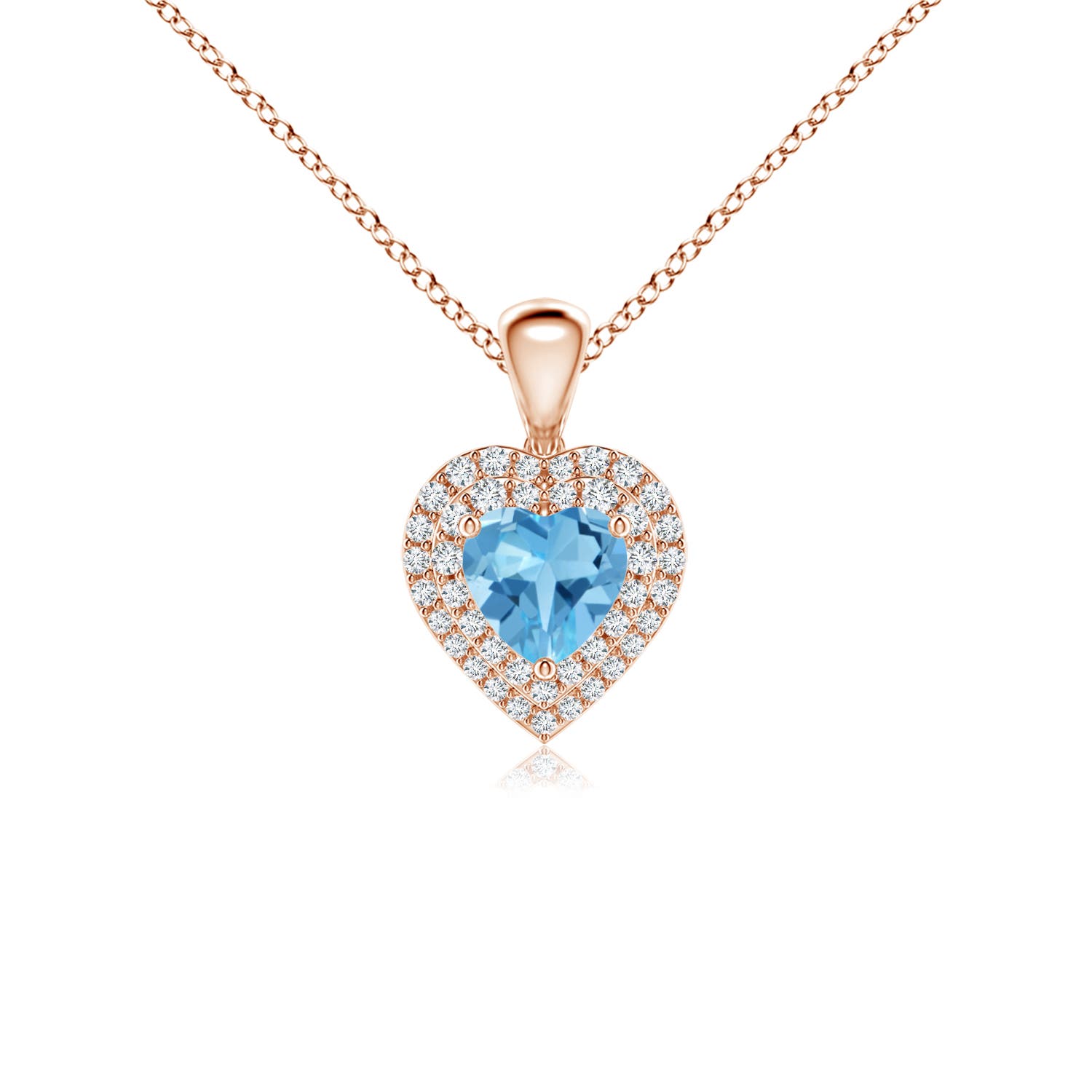 AA - Swiss Blue Topaz / 0.99 CT / 14 KT Rose Gold