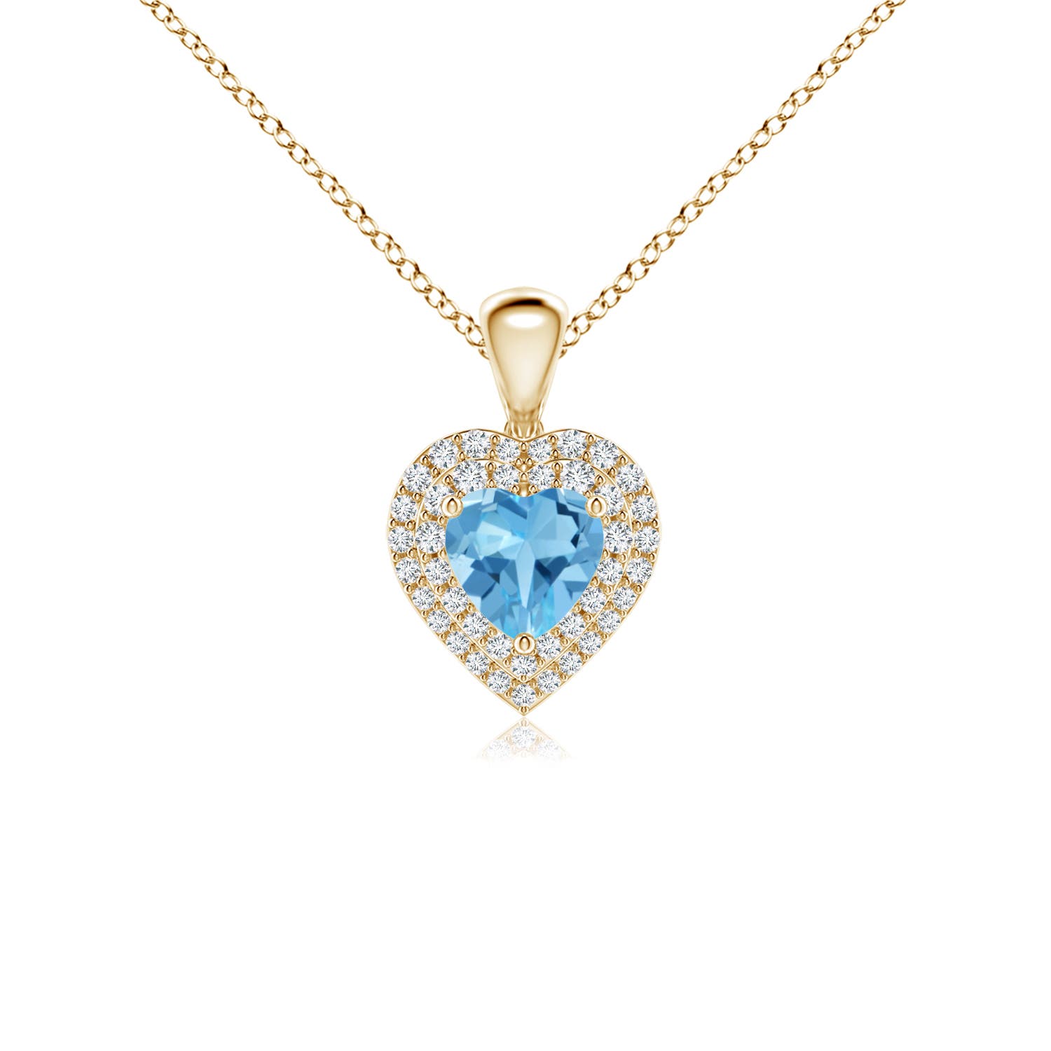 AA - Swiss Blue Topaz / 0.99 CT / 14 KT Yellow Gold