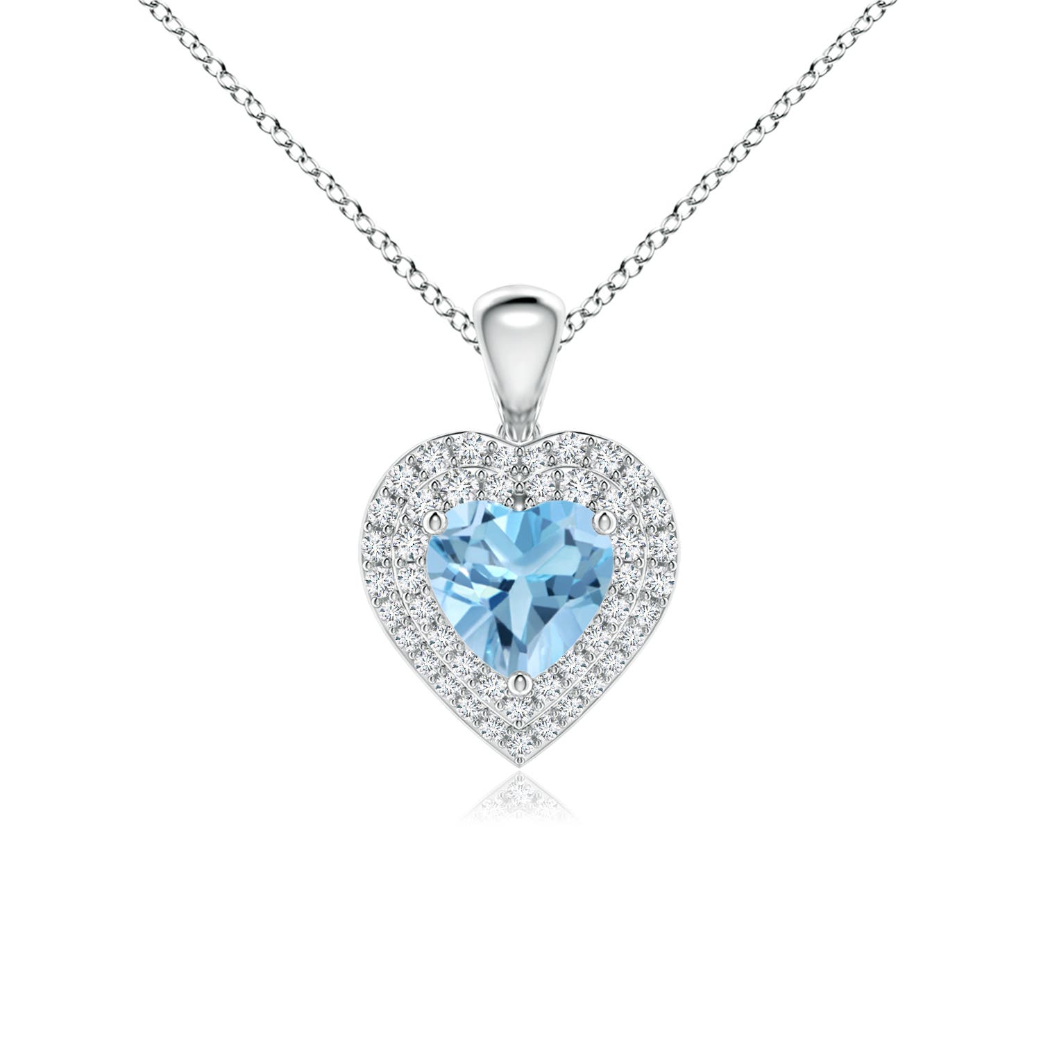 A - Swiss Blue Topaz / 1.37 CT / 14 KT White Gold