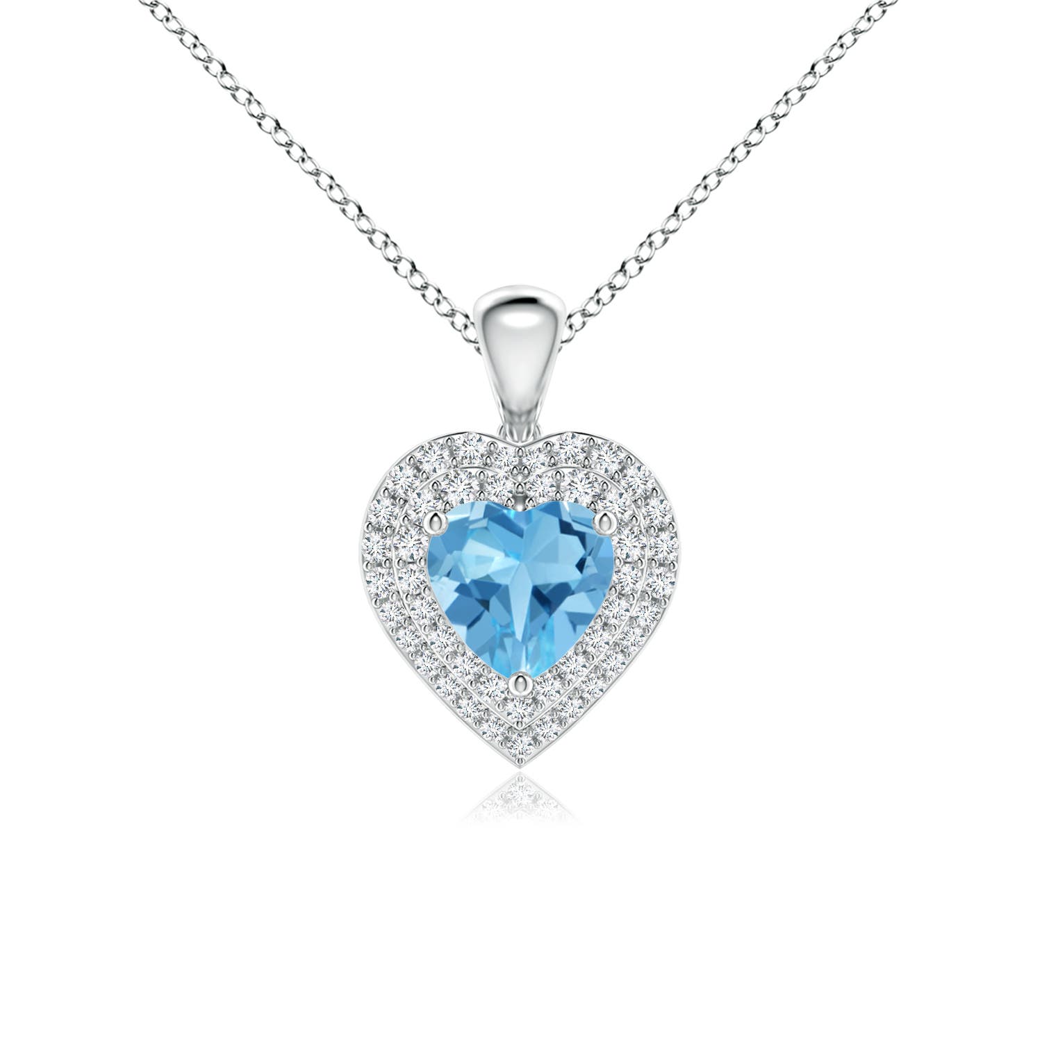 AA - Swiss Blue Topaz / 1.37 CT / 14 KT White Gold