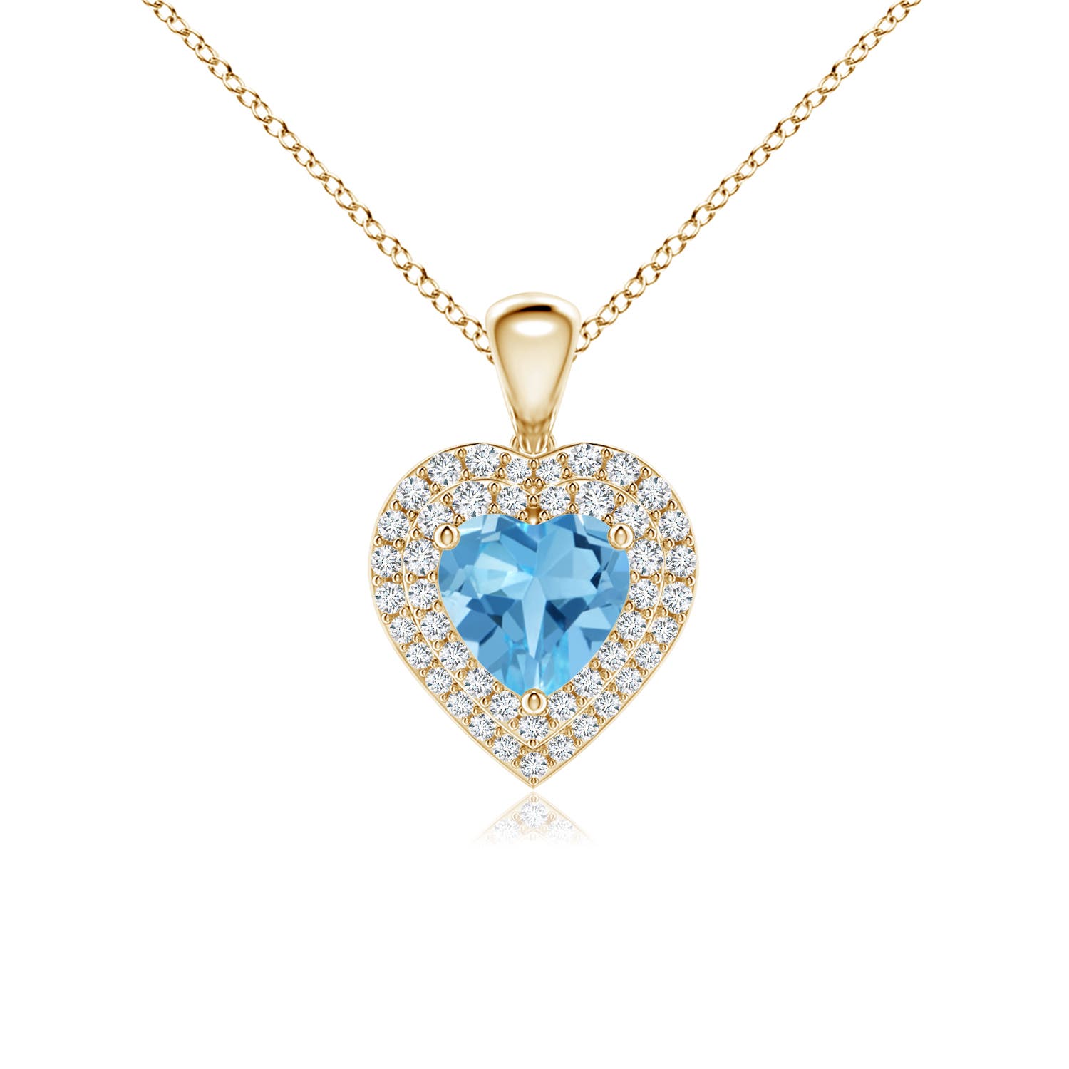 AA - Swiss Blue Topaz / 1.37 CT / 14 KT Yellow Gold