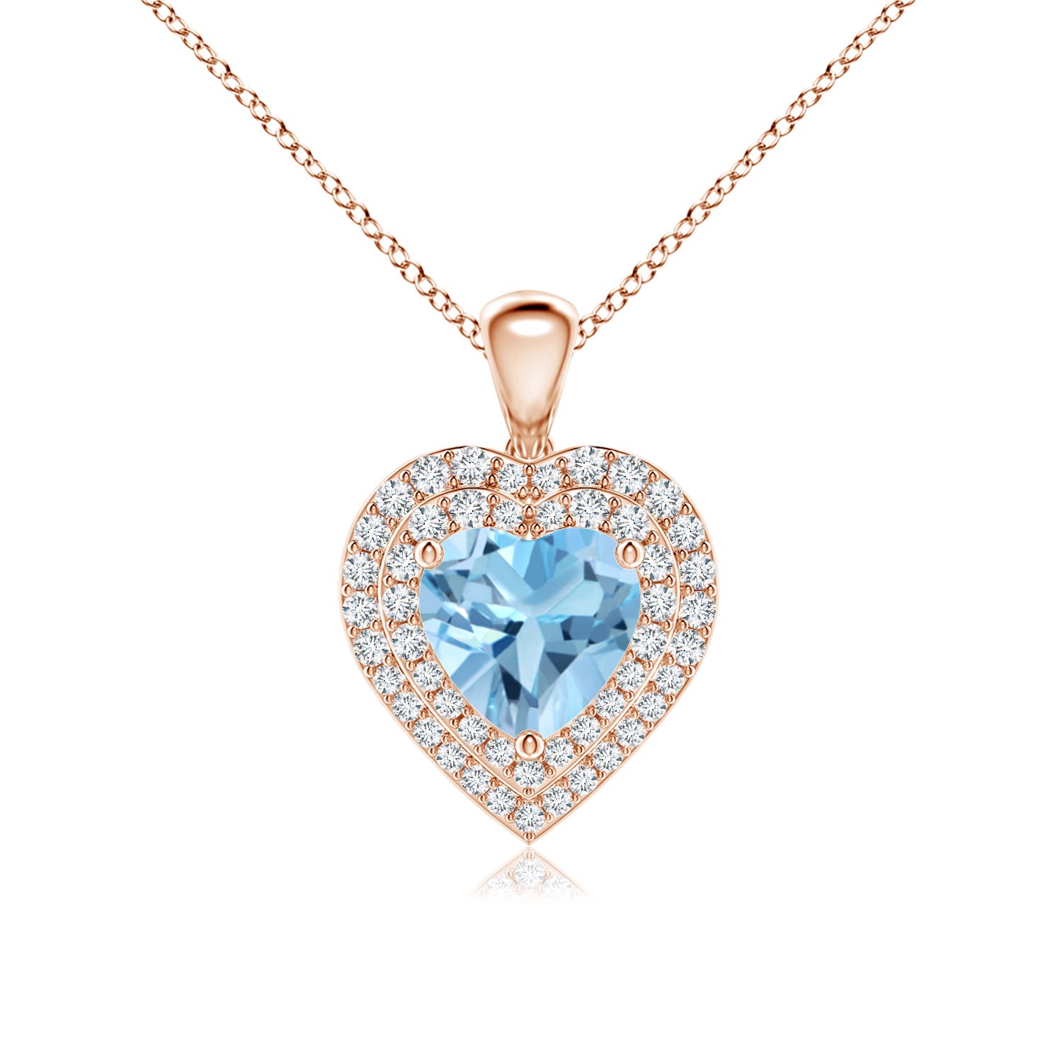 A - Swiss Blue Topaz / 1.91 CT / 14 KT Rose Gold