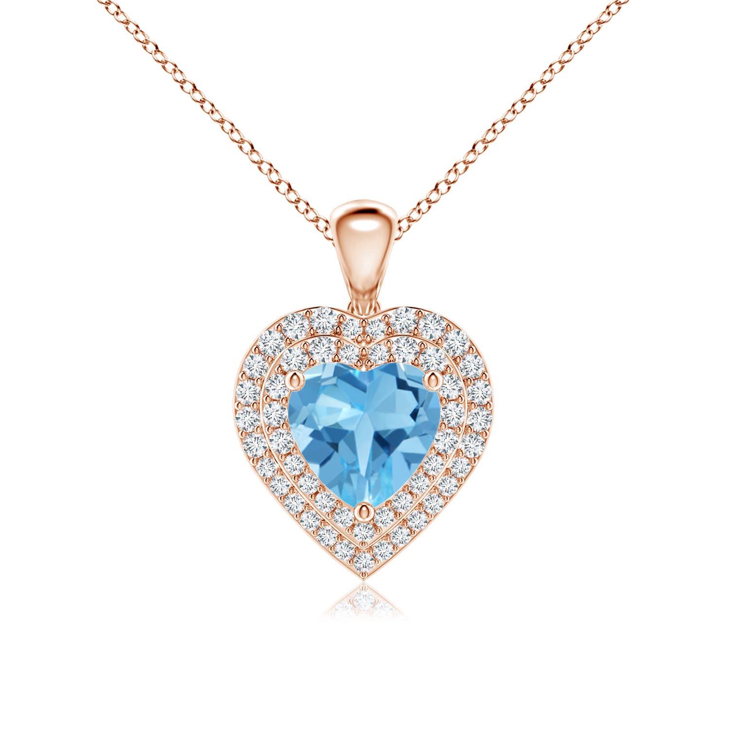 AA - Swiss Blue Topaz / 1.91 CT / 14 KT Rose Gold