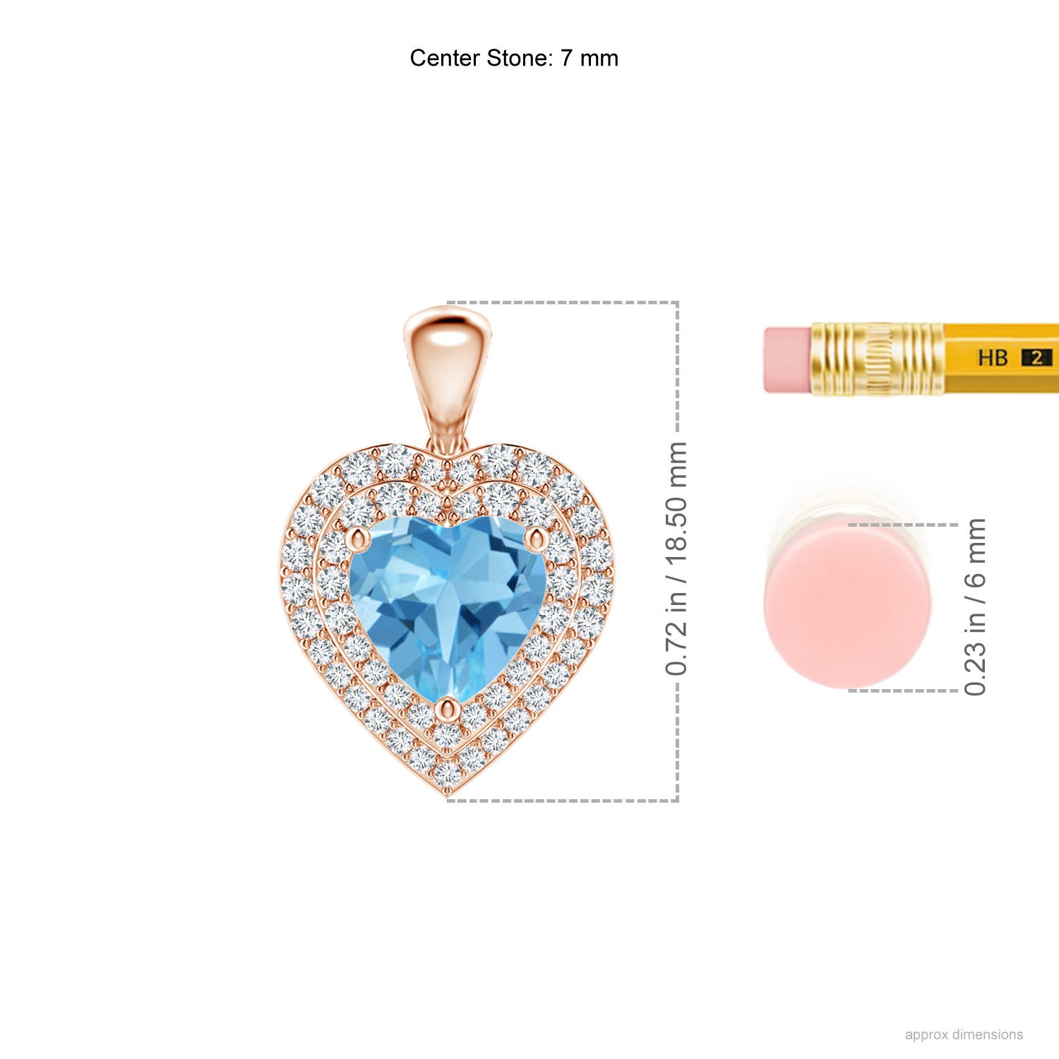 AA - Swiss Blue Topaz / 1.91 CT / 14 KT Rose Gold