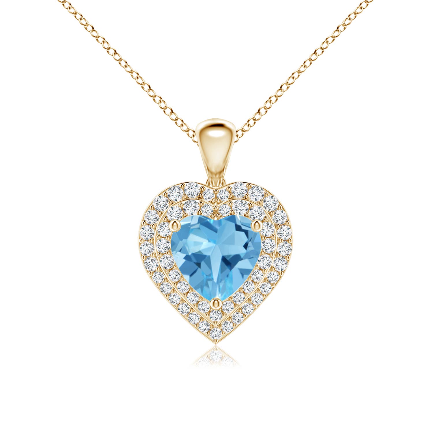 AA - Swiss Blue Topaz / 1.91 CT / 14 KT Yellow Gold