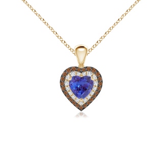 Heart AAAA Tanzanite