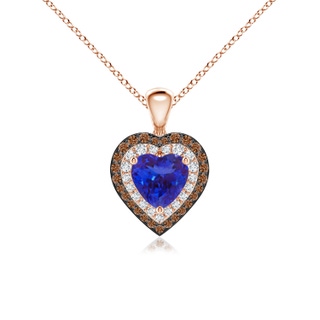 Heart AAAA Tanzanite