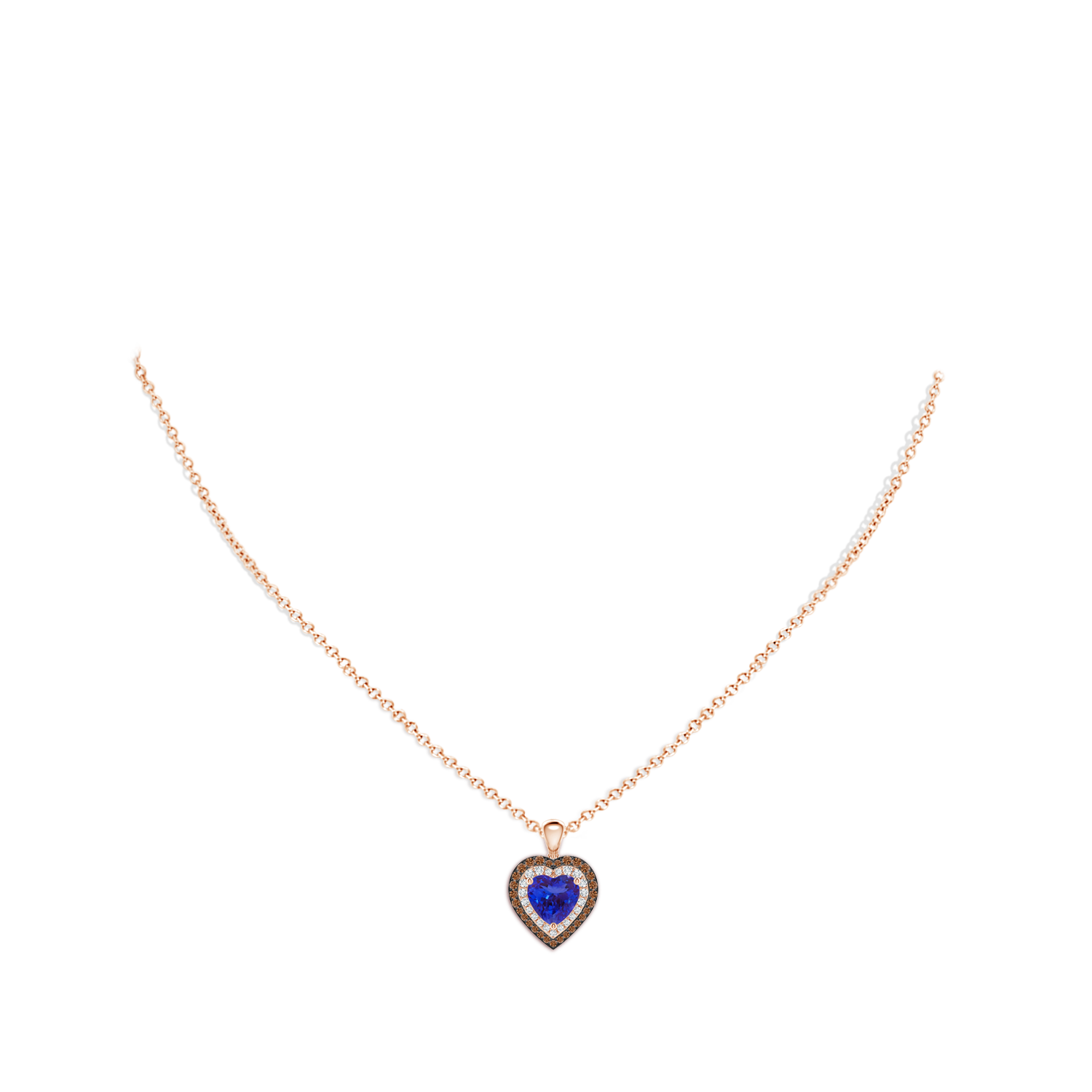 Emerald-Cut Tanzanite Men's Tag Pendant With Chain