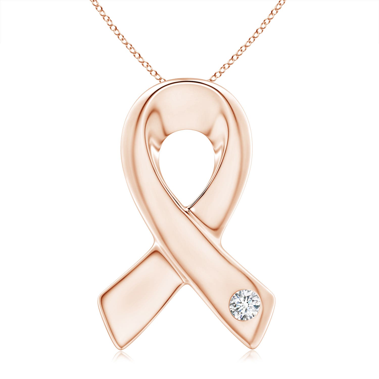 G, VS2 / 0.16 CT / 14 KT Rose Gold