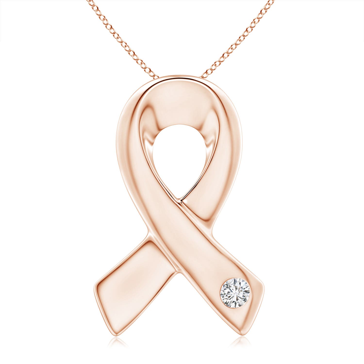 H, SI2 / 0.16 CT / 14 KT Rose Gold