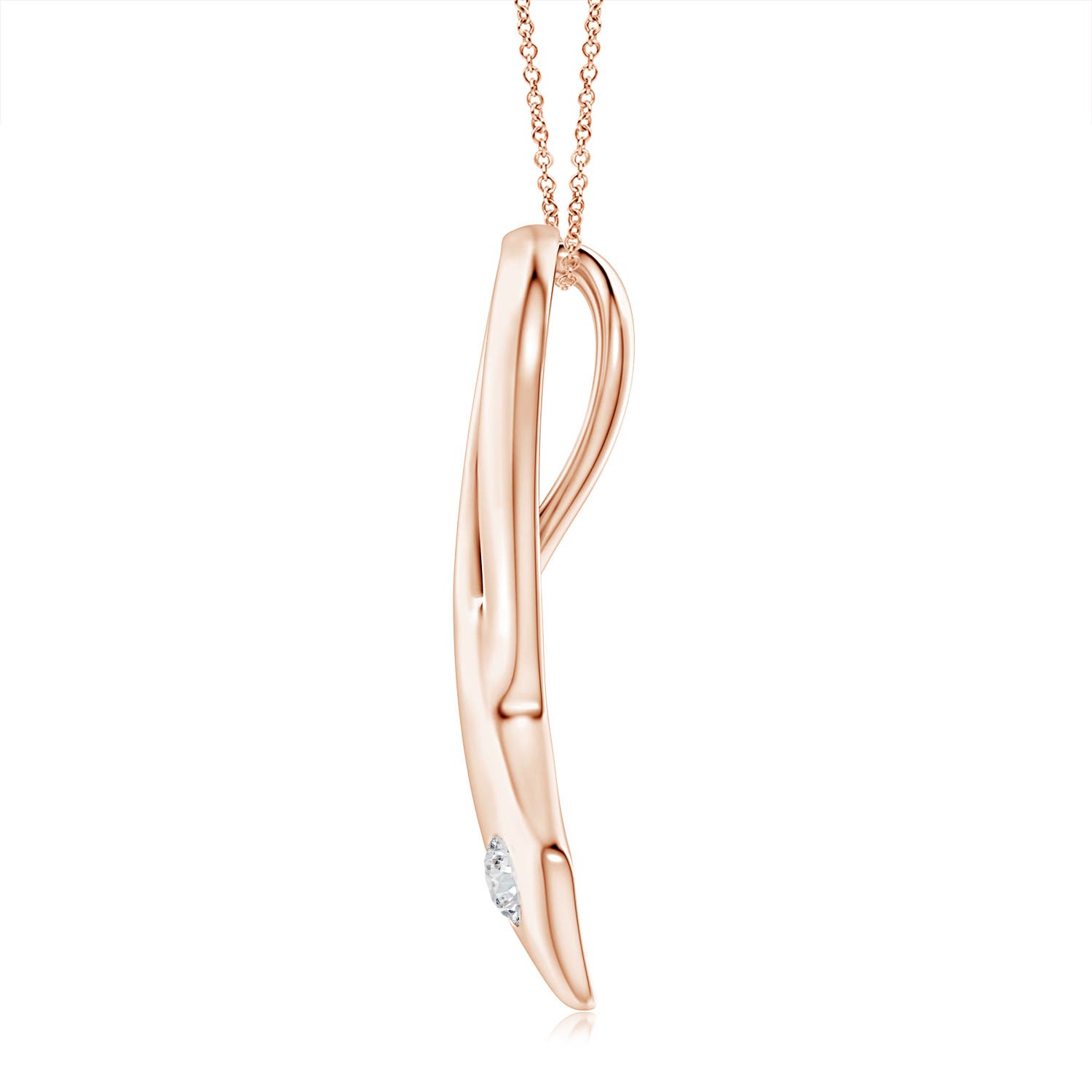 H, SI2 / 0.16 CT / 14 KT Rose Gold