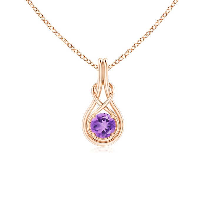 A - Amethyst / 0.45 CT / 14 KT Rose Gold