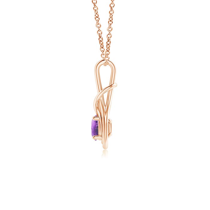 A - Amethyst / 0.45 CT / 14 KT Rose Gold