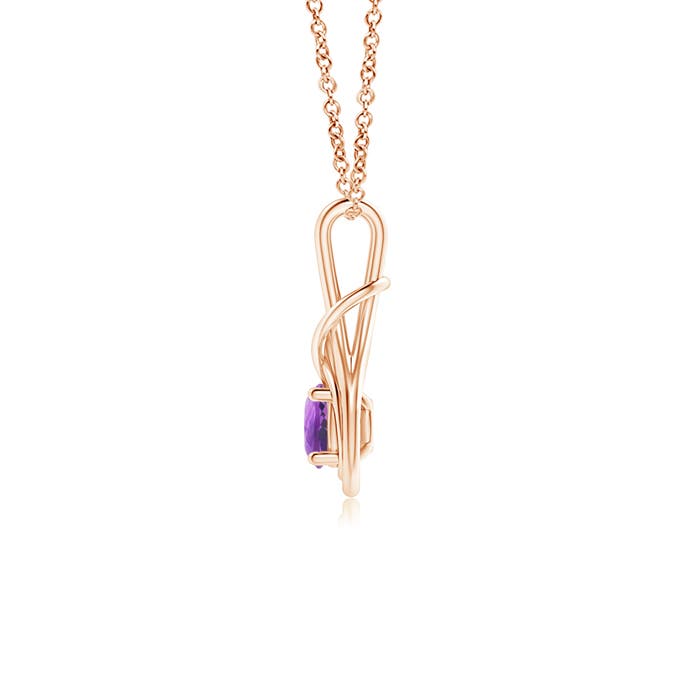 AA - Amethyst / 0.45 CT / 14 KT Rose Gold