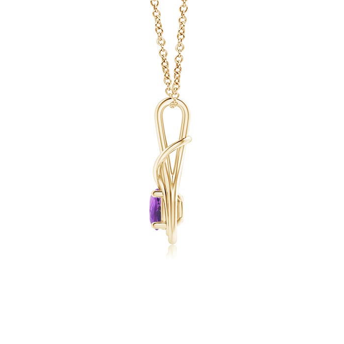 AA - Amethyst / 0.45 CT / 14 KT Yellow Gold