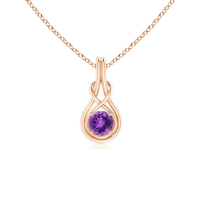 AAA - Amethyst / 0.45 CT / 14 KT Rose Gold