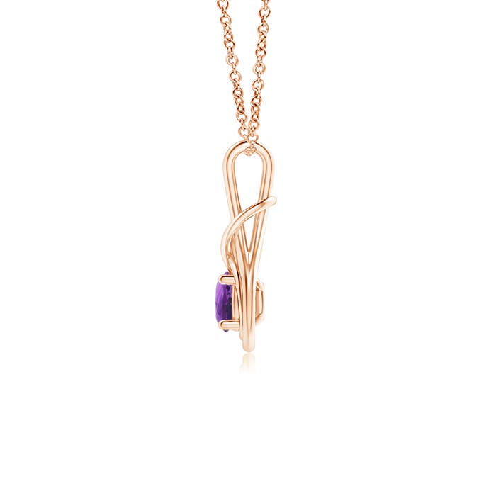 AAA - Amethyst / 0.45 CT / 14 KT Rose Gold